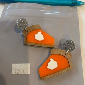 Pumpkin Pie Earrings NWT